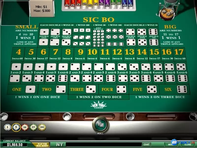 Sicbo là một trò chơi xúc xắc tại casino trực tuyến CF68